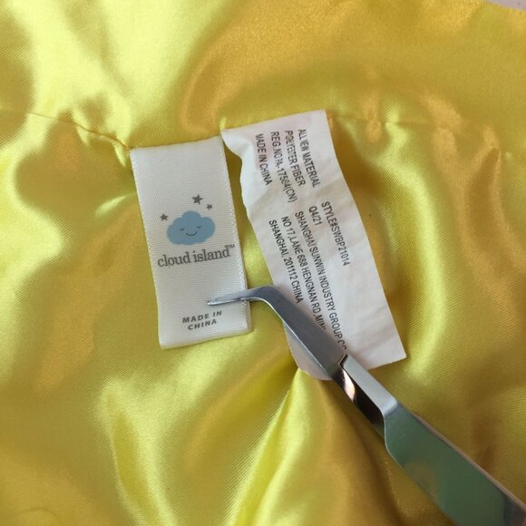 Cloud Island Yellow Chick Lovey 14" Baby Security Blanket Satin Trim Hen Chicken - Picture 6 of 6